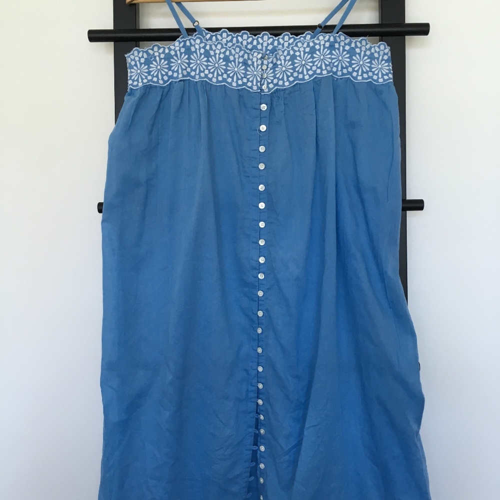📦Free People Maxi Sundress w/Eyelet Embroidery - Picture 1 of 6